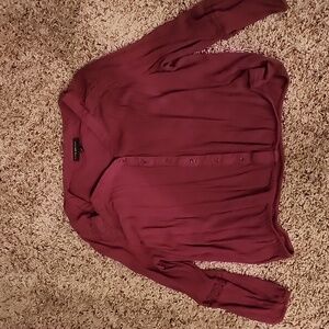 Lane Bryant Size 18/20, Maroon Blouse